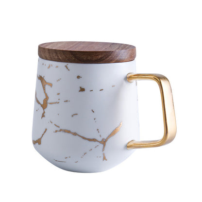 Coffee Mugs Marble Gold Inlay